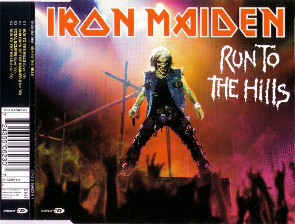 Cover of the Iron Maiden - Run To The Hills CD